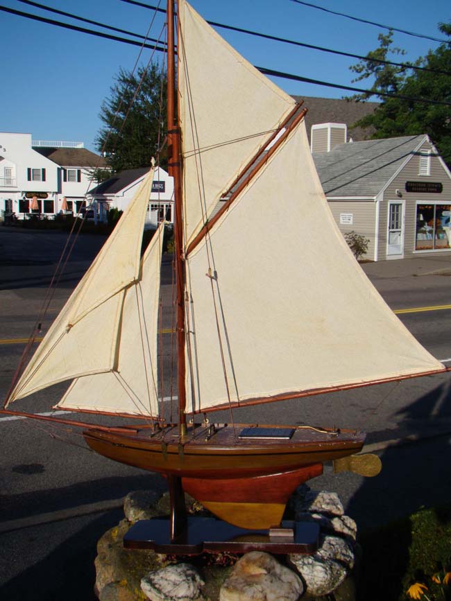 A nice plank-on-frame hand made 1920's style pond boat
